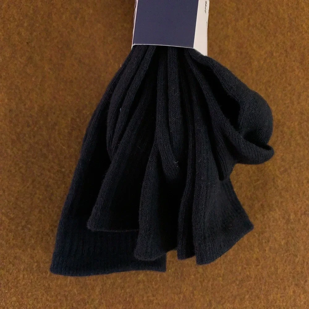 JRP Boys US Shoe Size 1-3.5 Navy Blue Ribbed Mid Calf Crew Socks 3 Pairs NWT